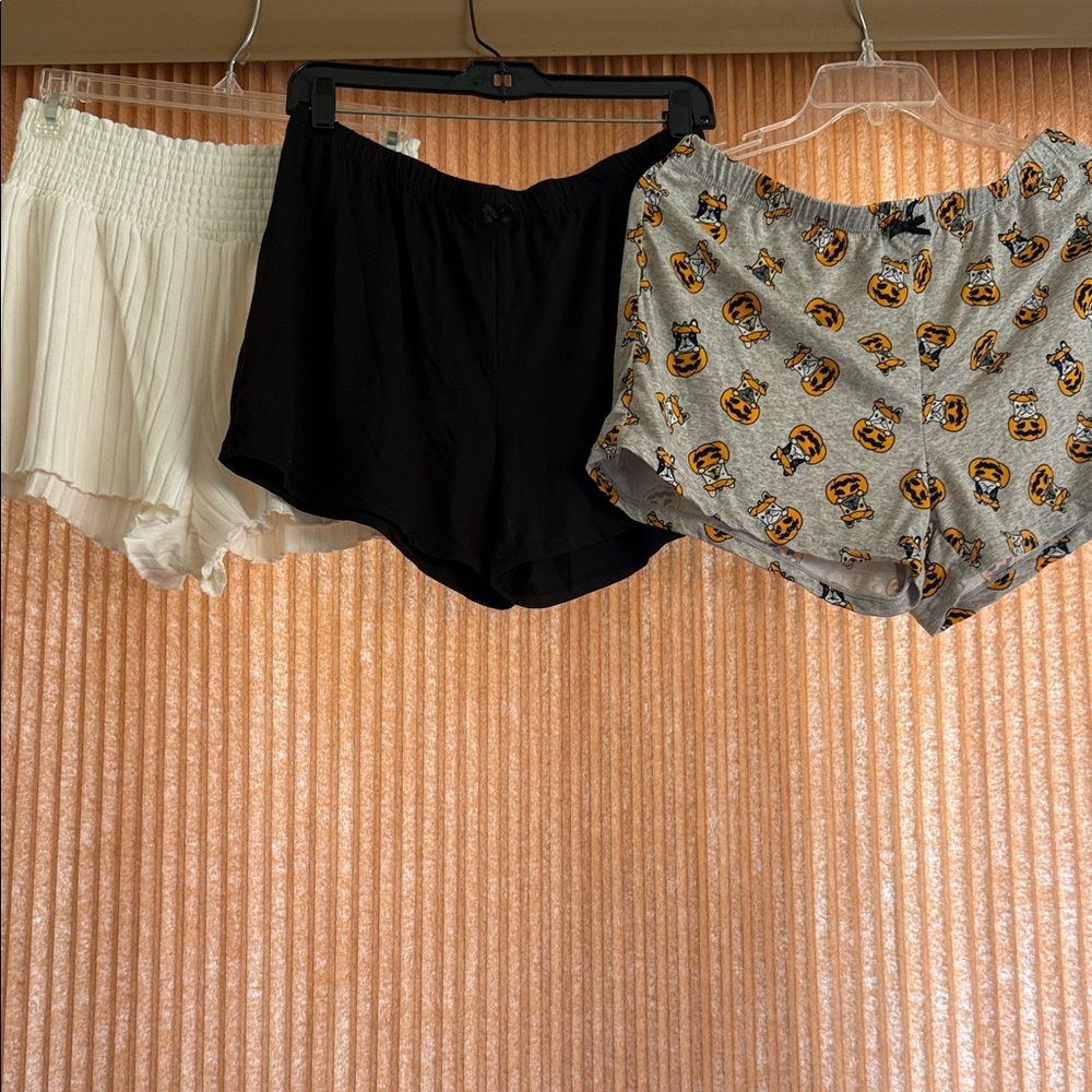 Spooky Night Women's Lounge Shorts Lot of 3- Comfortable Everyday Fit
